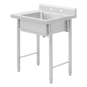 Lavello da Cucina Professionale a Tre Vasche in Acciaio Inox Fatto a Mano, Resistente ai Graffi, Mini Lavello da Tavolo per Ristorante - Product Image 6