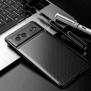Carbon <strong>Fiber</strong> Pattern Soft TPU Mobile Phone Case for <strong>Google</strong> Pixel 10 9 8 7 6 Pro Shockproof Protective Cell Phone Cover - Product Image 1
