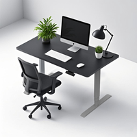 Tables debout intelligentes électriques à double moteur et à poutre unique Cadre de bureau réglable en hauteur pour le bureau