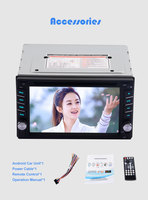 Universal 7 Inch Double Din 12V Stereo Amplifier GPS Auto AUX BT Layar Sentuh MP3 MP5 Audio Video Radio Mobil untuk Pemutar