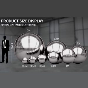 250Cm Lớn Bạc Đảng Trang Trí Nhựa Đầy Màu Sắc Bóng Trung Tâm Mua Sắm Bơm Hơi Khổng Lồ Vàng Gương Quả Bóng - Product Image 3