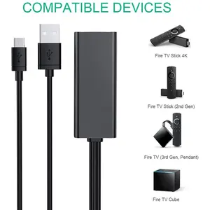 Hub USB avec adaptateur Ethernet et câble d'alimentation Caractéristiques du port RJ45 pour TV Stick 4K Type de produit