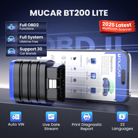 Escáner OBD2 MUCAR BT200 Lite, Herramienta de Diagnóstico Automotriz, Escáner de Sistema Completo, Lector de Códigos de Motor para 30 Marcas de Autos