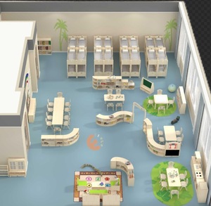 Eibele Ensemble de meubles pour enfants de garderie bon marché pour la crèche et le préscolaire Ensemble table et chaises en bois Vente en gros d'usine - Product Image 2