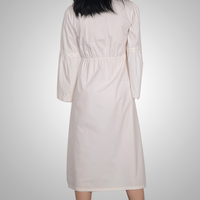Perle dentelle décoration coton pyjama avec grand Pull coton dames pyjama col rond pull dames Nuisette