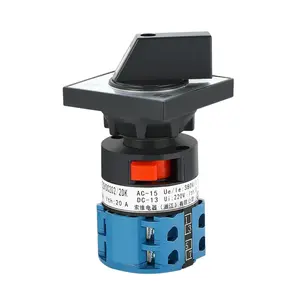 Hot Selling LW26-20 LW26-25 Electric 2/3 Position 1/2/3/4/5poles Rotary Cam Changeover Switch for Mechanical Equipment