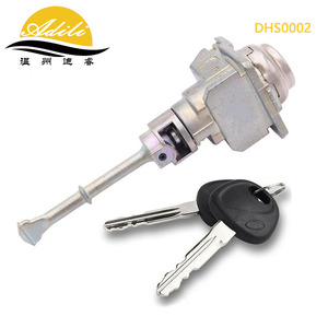 Adili Door Handle <b>Lock</b> Cylinder DHS0002 Zinc Alloy 2 <b>Keys</b> Grey - Product Image 2