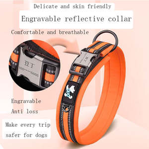 HOMEPLANET Venta caliente reflectante Anti-Pérdida de perro cuello collares al por mayor en Stock collares para mascotas - Product Image 4
