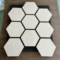 Panneau acoustique insonorisant en fibre de polyester PET de forme polygonale irrégulière, décoratif 3D haut de gamme
