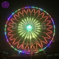 Lumière décorative LED pour manèges, IP65, 9 LED SMD5050, RGB automatique, E14, 45 mm, AC24V, pour parcs d'attractions et grandes roues.