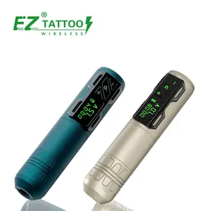 ขายส่ง EZ TATTOO P2S Matte Xmas สีเขียวกระจกทองไร้สายปากกาสัก 3.5 มม.จังหวะเครื่องสักถาวร