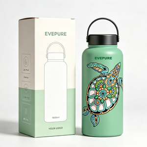 <strong>Ocean</strong> Series Water <strong>Bottle</strong> 33oz,Double Wall Vacuum Stainless Steel, Leak Proof &amp; Non-BPA, Modern Water Flask Jug,OEM and ODM - Product Image 1