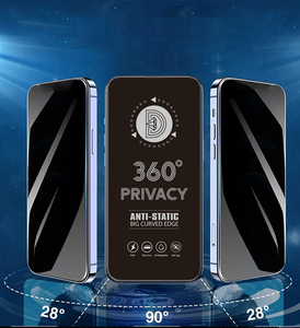 Protector de Pantalla de Privacidad de Vidrio Templado con Dureza 9H, Anti-Espía, Anti-Golpes, con Cobertura de 360 Grados para <span class=keywords><strong>iPhone</strong></span> 17/16/15/<span class=keywords><strong>14</strong></span>/13/12 <span class=keywords><strong>Pro</strong></span> Max - Product Image 5