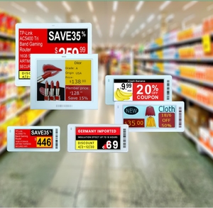 Supermarket Fruit & Vegetable <b>Price</b> <b>Tag</b> Display 5.8Inch Digital <b>Price</b> <b>Tag</b> ESL System <b>Price</b> Label for Shop Electronic Shelf Label - Product Image 1