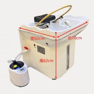 2025 Sober New Design Mobile <b>Shampoo</b> Bowl Adjustable Height Back Washing Hair Bowl <b>Shampoo</b> Basin Hair Sink - Product Image 5