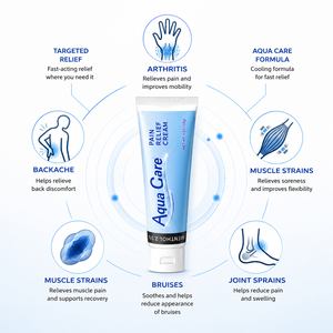 Crema Antidolorifica per Muscoli e Articolazioni con Mentolo 2.5% per Artrite, Mal di Schiena, <span class=keywords><strong>Ginocchia</strong></span> e Distorsioni Muscolari - Product Image 3