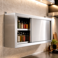 Armoires murales modernes en acier inoxydable, armoires pour toute la maison, armoires de cuisine pour restaurant, armoires murales