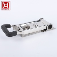 Serrure de porte arrière de camion en acier inoxydable 304 galvanisé et zingué, barre de verrouillage pour boîte à outils, conteneur maritime, camion à benne basculante et sac de transport