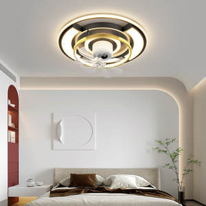 Ánh sáng sang trọng phòng khách LED trần Đèn quạt Trung Sơn quang phổ đầy đủ bảo vệ mắt điều khiển từ xa ip33 cao CRI 95 - Product Image 2