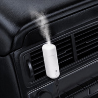 SCENTA OEM Coffret Cadeau Diffuseur de Parfum pour Voiture à Clipser sur Grille d'Aération, Mini Machine à Parfum Automobile USB Rechargeable en Plastique, Sans Eau, Certifié CE