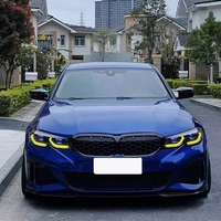 Pour BMW Série 3 G20 G21 Pré-LCI Phares à laser avec DRL bicolore jaune et blanc CSL Jaune Feux de jour LED Chip