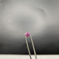 Высококачественный розовый Свободный Муассанит 1ct блестящие синтетические бриллианты 6,5 мм круглый натуральный драгоценный камень