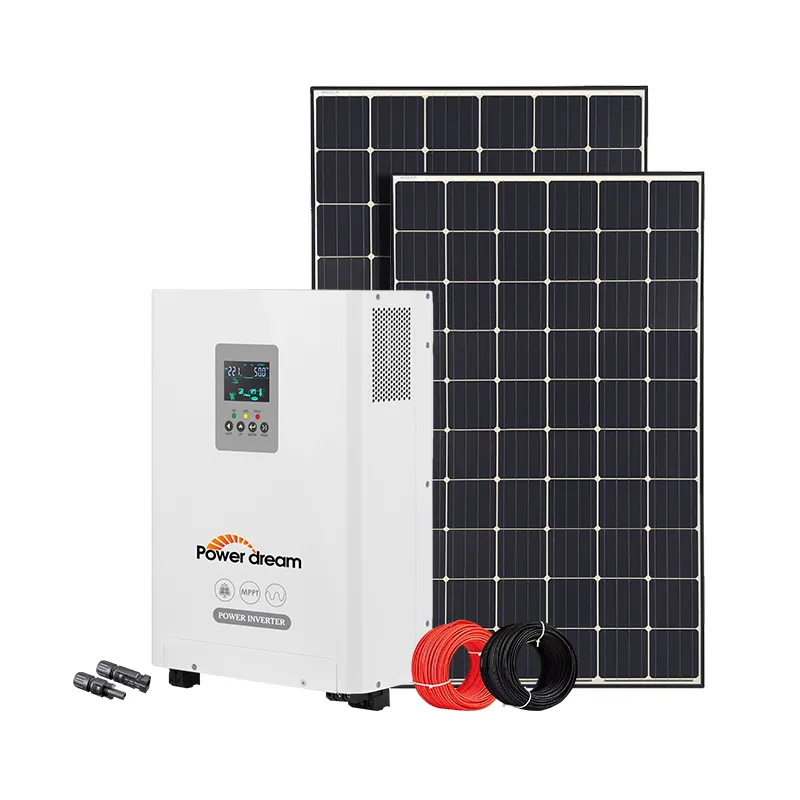 3KW Home Solar Energy System 3000w Off Grid Solar Power Systems for Residential Electricity Backup Storage Battery