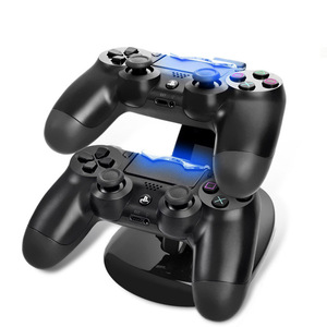 HB-P4002B Dual-Ladegerät für <span class=keywords><strong>PS4</strong></span> Slim <span class=keywords><strong>Controller</strong></span> Ladestation mit LED-Anzeige für <span class=keywords><strong>PS4</strong></span> Pro Ladestation - Product Image 2