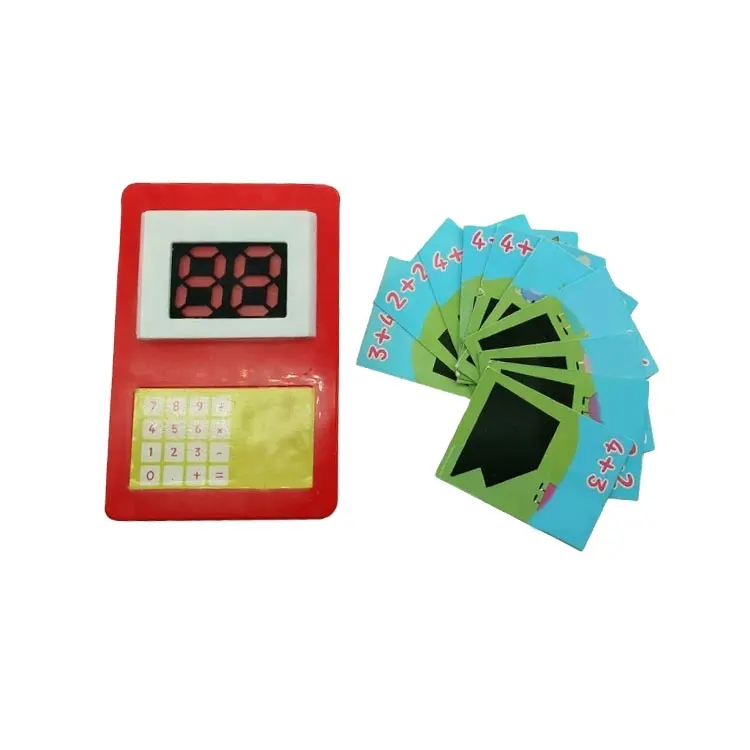 2024新しいゲームセットプロモーションおもちゃ教育プラスチック子供ミニデジタルカード数学学習おもちゃ