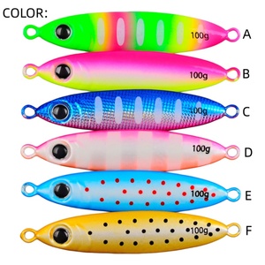 เหยื่อตก<span class=keywords><strong>ปลา</strong></span>ทะเลน้ำลึก Night Glow Metal 30 กรัม 100 กรัม 6 สี สำหรับตก<span class=keywords><strong>ปลา</strong></span>ขนาดใหญ่ พร้อมหัวจิ๊ก ตะขอคู่ เหยื่อจิ๊กแข็ง - Product Image 4