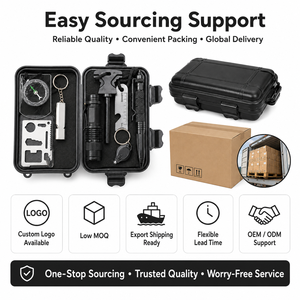 Caja <span class=keywords><strong>de</strong></span> Herramientas <span class=keywords><strong>de</strong></span> Supervivencia para Exteriores, para Campamento, Aventuras, Emergencias en el Automóvil y Viajes - Product Image 6