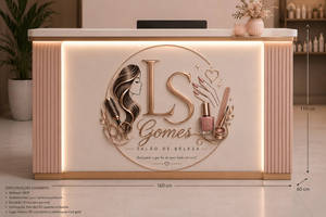 Meuble de réception de salon blanc personnalisé, très demandé, en MDF contemporain, durable, pour usage commercial, hauteur réglable - Product Image 4