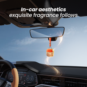 Clip de parfum de <span class=keywords><strong>voiture</strong></span> suspendu rechargeable-Décor d'arôme élégant pour l'intérieur de l'automobile, la maison, le bureau-Parfum longue durée, coffret cadeau parfait - Product Image 5