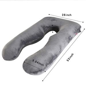 Ingrosso nuovo cuscino di cristallo a forma di U per maternità cuscino per l'<span class=keywords><strong>allattamento</strong></span> staccabile con supporto per la vita per il sonno laterale - Product Image 6