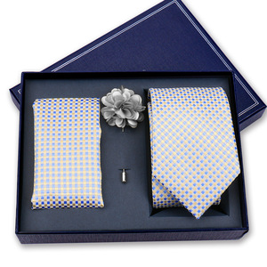 Boîte cadeau d'accessoires <span class=keywords><strong>de</strong></span> mode en gros, style professionnel, broches à fleurs, ensemble <span class=keywords><strong>cravate</strong></span> et mouchoir <span class=keywords><strong>pour</strong></span> <span class=keywords><strong>homme</strong></span> - Product Image 2
