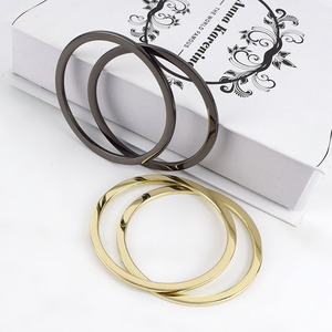 Pour BF334 <span class=keywords><strong>85mm</strong></span> plat joint torique métal sac poignées et sangles pour femmes sac à main fermoir connecteurs accessoires - Product Image 1