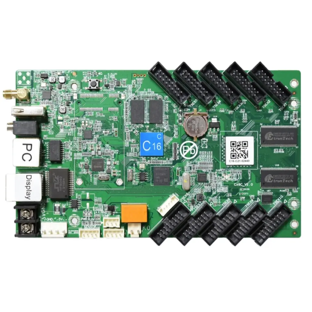 HD-C16C एलईडी प्रदर्शन नियंत्रण प्रणाली नियंत्रण पूर्ण रंग एलईडी प्रदर्शन तुल्यकालिक नियंत्रण की भेजने कार्ड