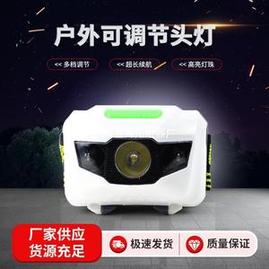 Adjustable Headlamp Led White Light For Fishing Hiking Camping Outdoor Use With <b>Dimmer</b> Dry Battery Power Plastic Body - Product Image 3
