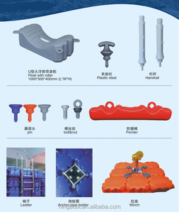 Nhà máy tùy chỉnh HDPE bền nổi Dock với piston và phao nền tảng cho thuyền máy bay phản lực Ván trượt marinas - Product Image 3