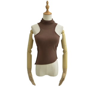 Canottiere attillate Sexy da donna con 2024 a collo alto 2673 Runwaylover - Product Image 5