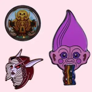 Game Sylvanas Dark Lady Enamel Pin Windrunner Banshee Warchief pin Badge Fans Lapel Brooch pin Wholesale World of Warcraft