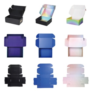 LOW MOQ Corrugated Recyclable Logo Pink Gift <b>Packaging</b> Shoes Clothes Box Paper Postal Mailer Shipping <b>Boxes</b> for <b>Small</b> Business - Product Image 6