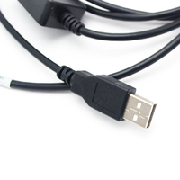 Câble de transfert de données USB vers 5 broches mâle DNA Digital Levels GEV189(734700) pour station totale Leica vers WIN7 WIN8