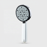 Pommeau de douche hexagonal chromé texturé, 3 modes, douchette à main avec filtre, accessoire de douche pluie pour salle de bain