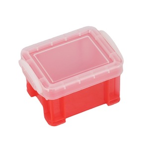 Candy <span class=keywords><strong>Color</strong></span> Aufbewahrung sbox Transparente Kunststoff-Schließfach Kosmetische Tisch ohrringe Schmuck <span class=keywords><strong>Organizer</strong></span> Fall DIY Card Collection - Product Image 6