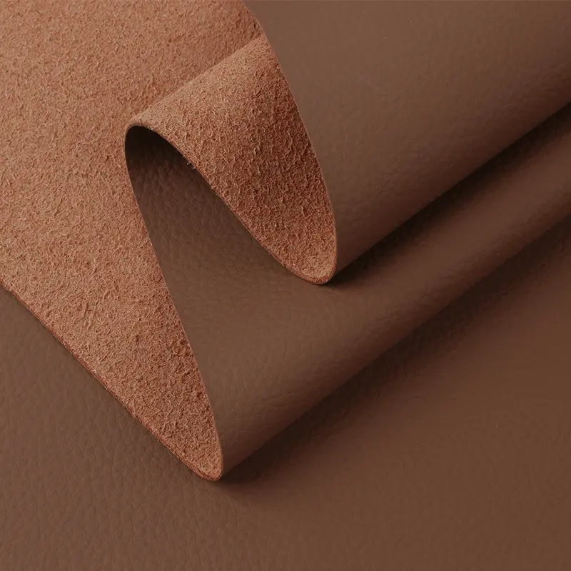 9001 Lychee Pattern Designer Fabrics High-grade skin-feeling soft odorless PVC artificial leather for sofas cars, upholstery