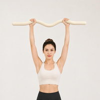 Barre de musculation ergonomique en silicone pour fitness, yoga et pilates, avec logo personnalisé, 15/25LB
