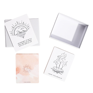 Impresión personalizada Tarjetas de afirmación Cartas de <span class=keywords><strong>tarot</strong></span> positivas diarias Citas de <span class=keywords><strong>salud</strong></span> mental Tarjetas de afirmación - Product Image 2