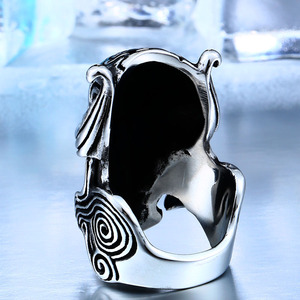 Garo-anillo de acero inoxidable estilo punk para hombre, SS8-166R de soldado, joyería de motorista, regalo de aniversario, venta al por mayor - Product Image 5