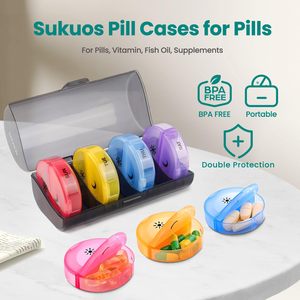 Weekly Medicine <b>Storage</b> Organizer Pill <b>Box</b> Holder Container Pill Case Medicine Tablet Portable Dispenser Organizer - Product Image 4